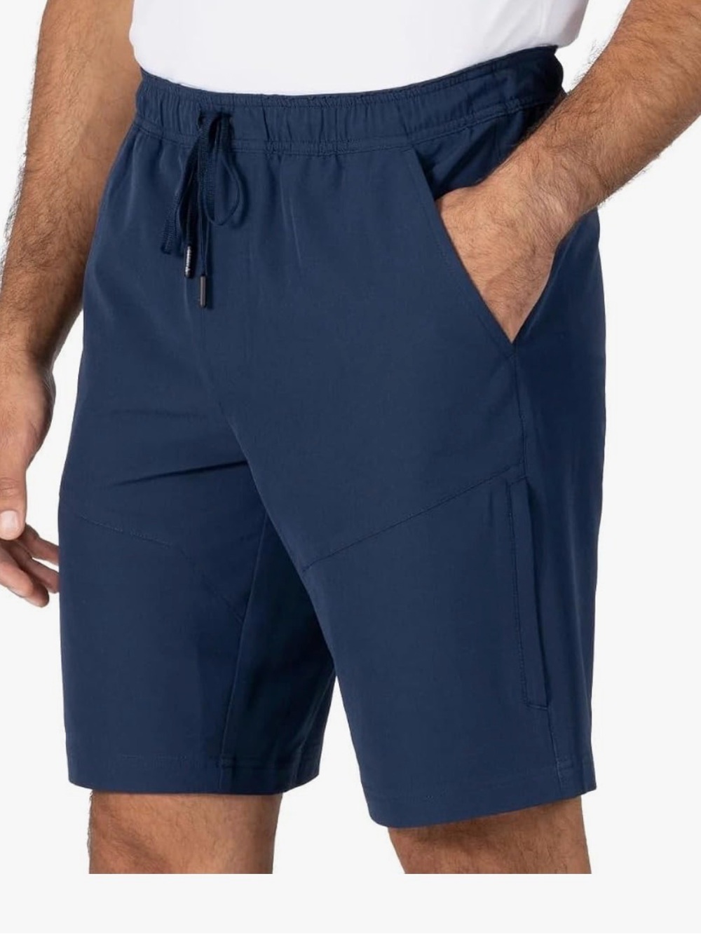 3 pairs of Gerry Men's Athletic Shorts - 2 Black & 1 Gray